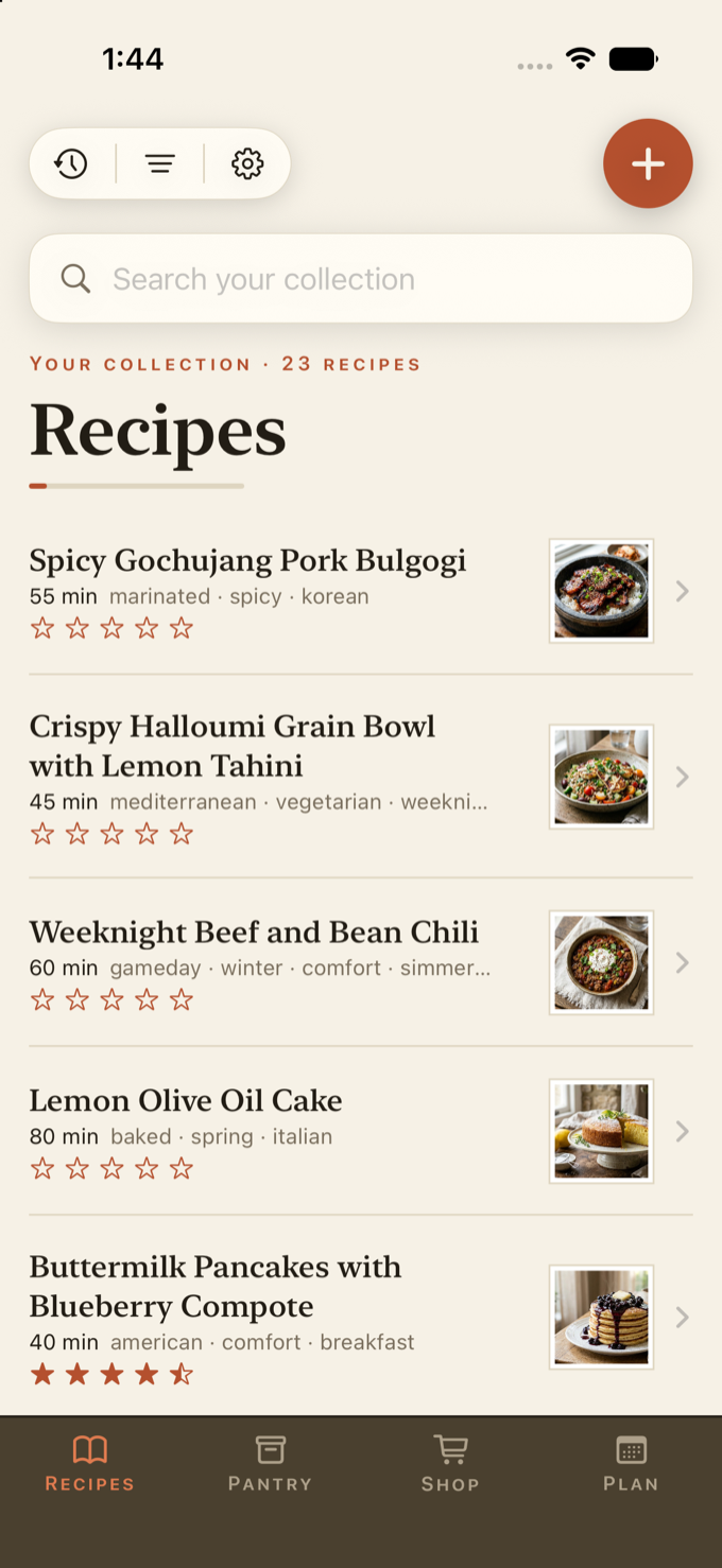 The Inspo recipe collection